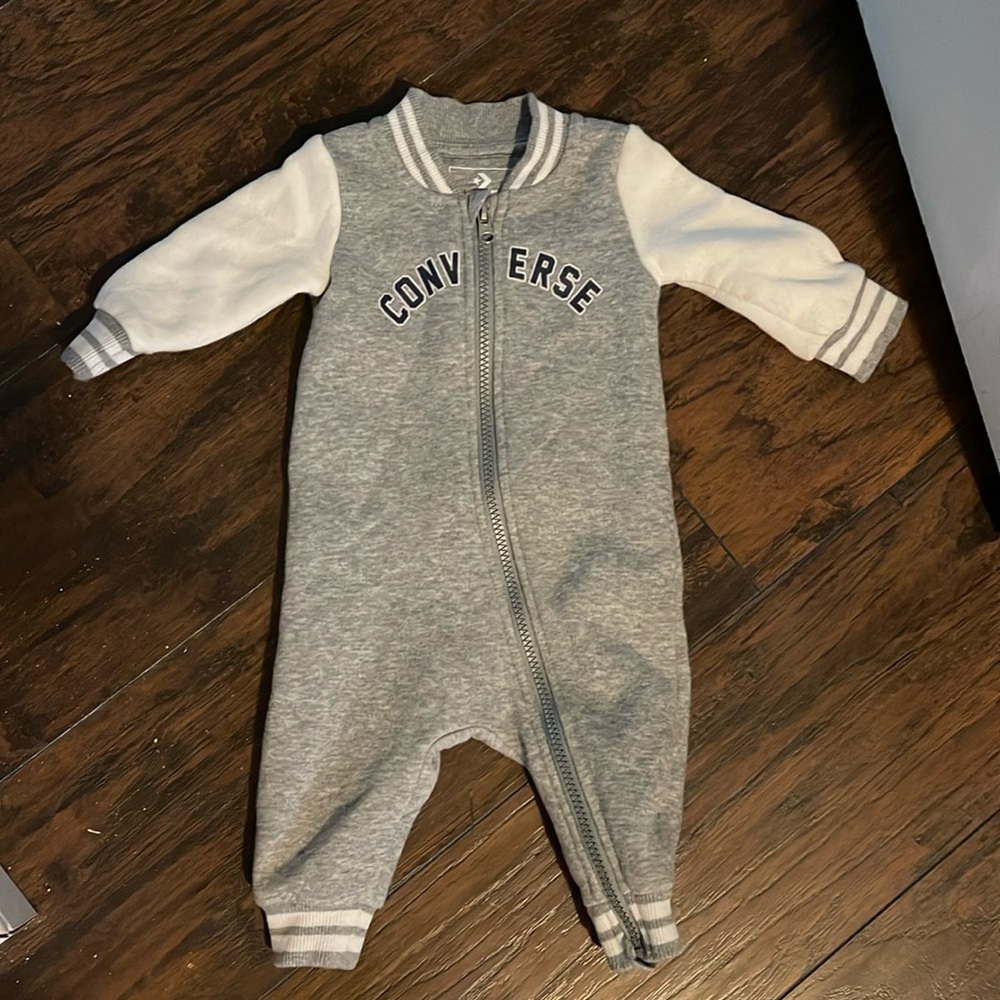 Converse Fleece Full Zip Onesie size 6 months